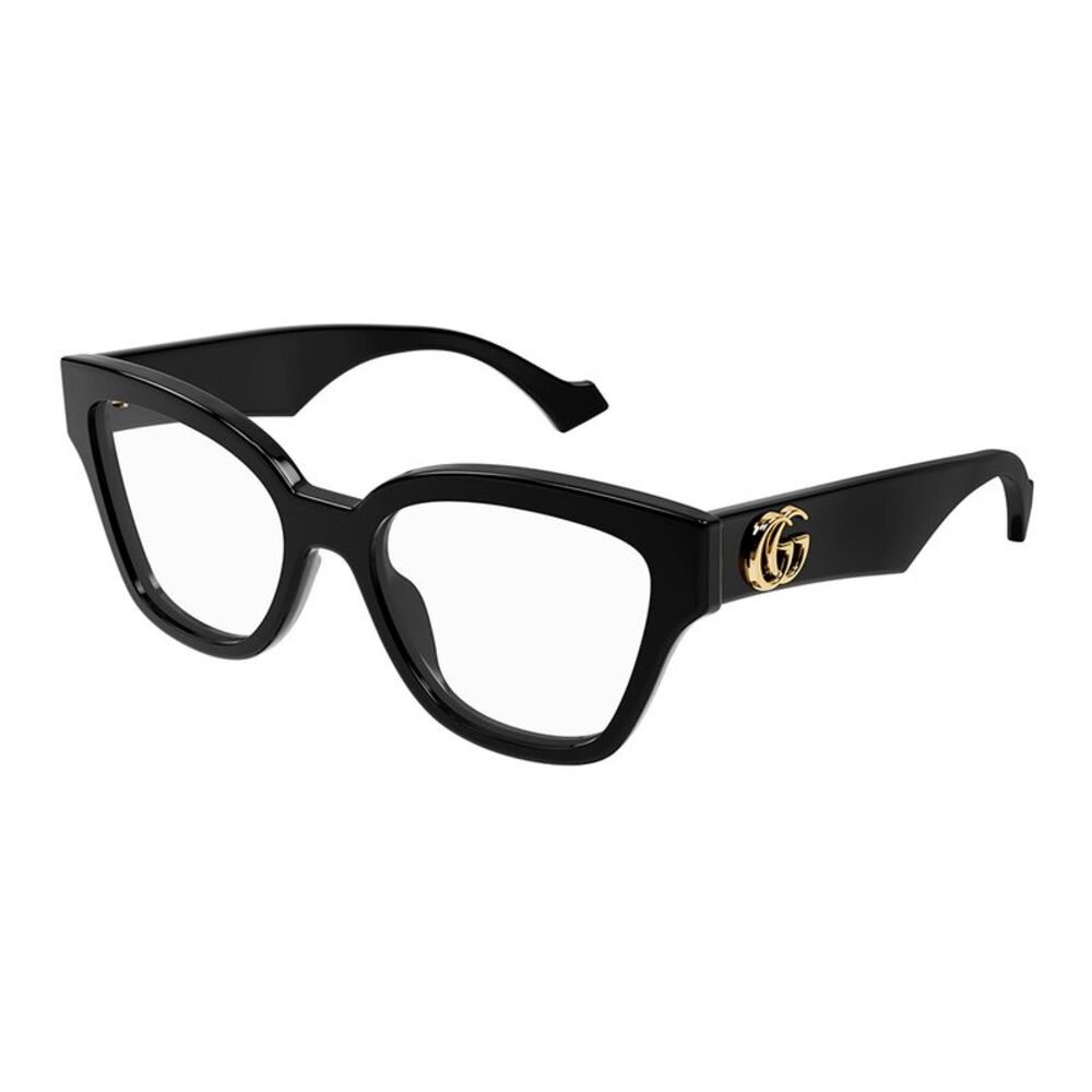 Gucci GG 1424O 005 Black Plastic Cat-Eye Eyeglasses 54mm